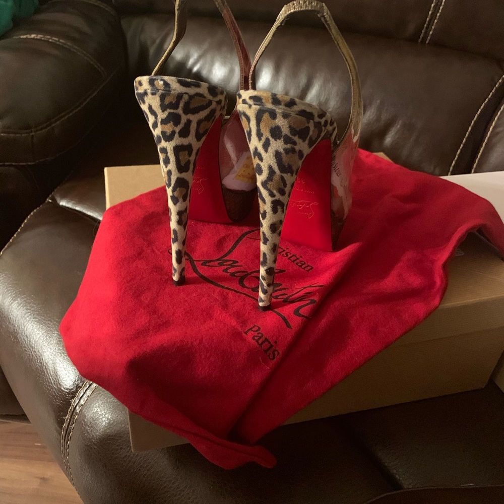 Christian louboutins winter trash heels